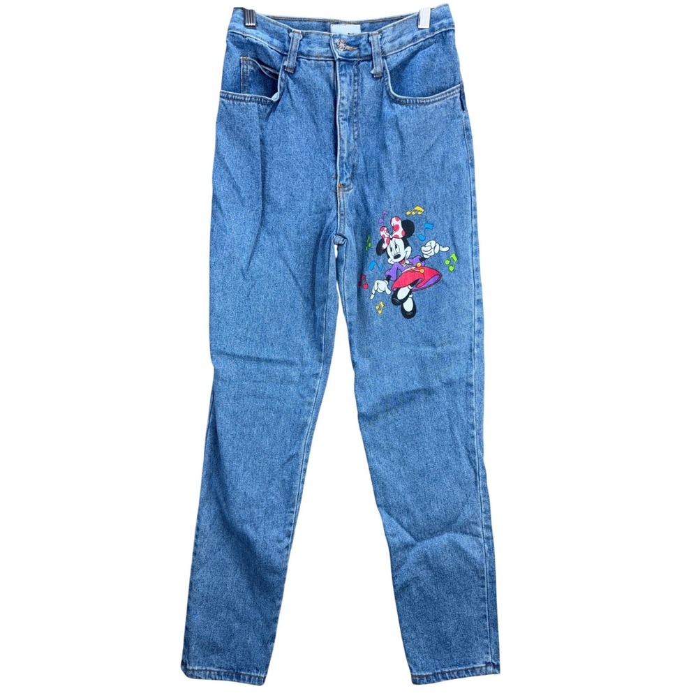 Vintage Jerry Leigh Mickey & Co Minnie Mouse High Waisted Jeans Blue Denim 9 USA